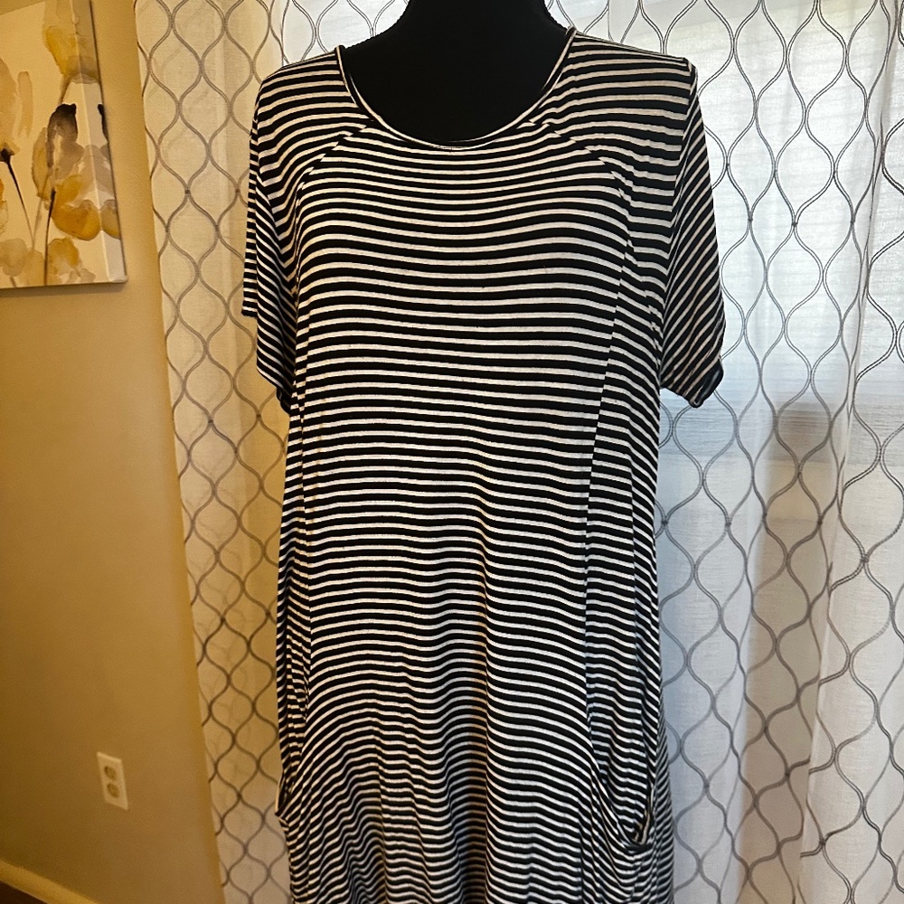 Women's Sea & Anchor Travel Tunic/Dress/Beach Cover Up (XL)